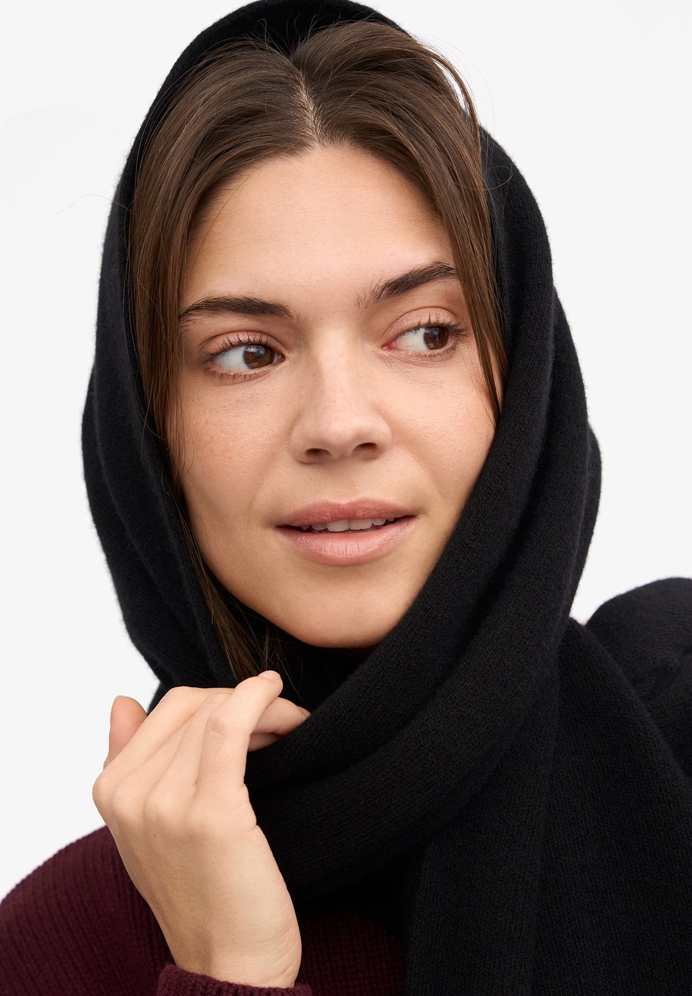 COLORFUL STANDARD - Merino Wool Scarf - Deep Black - BACKYARD