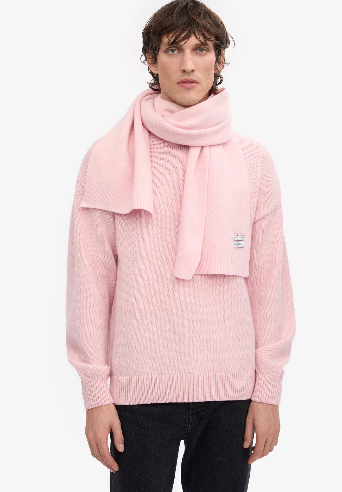 COLORFUL STANDARD - Merino Wool Scarf - Faded Pink - BACKYARD