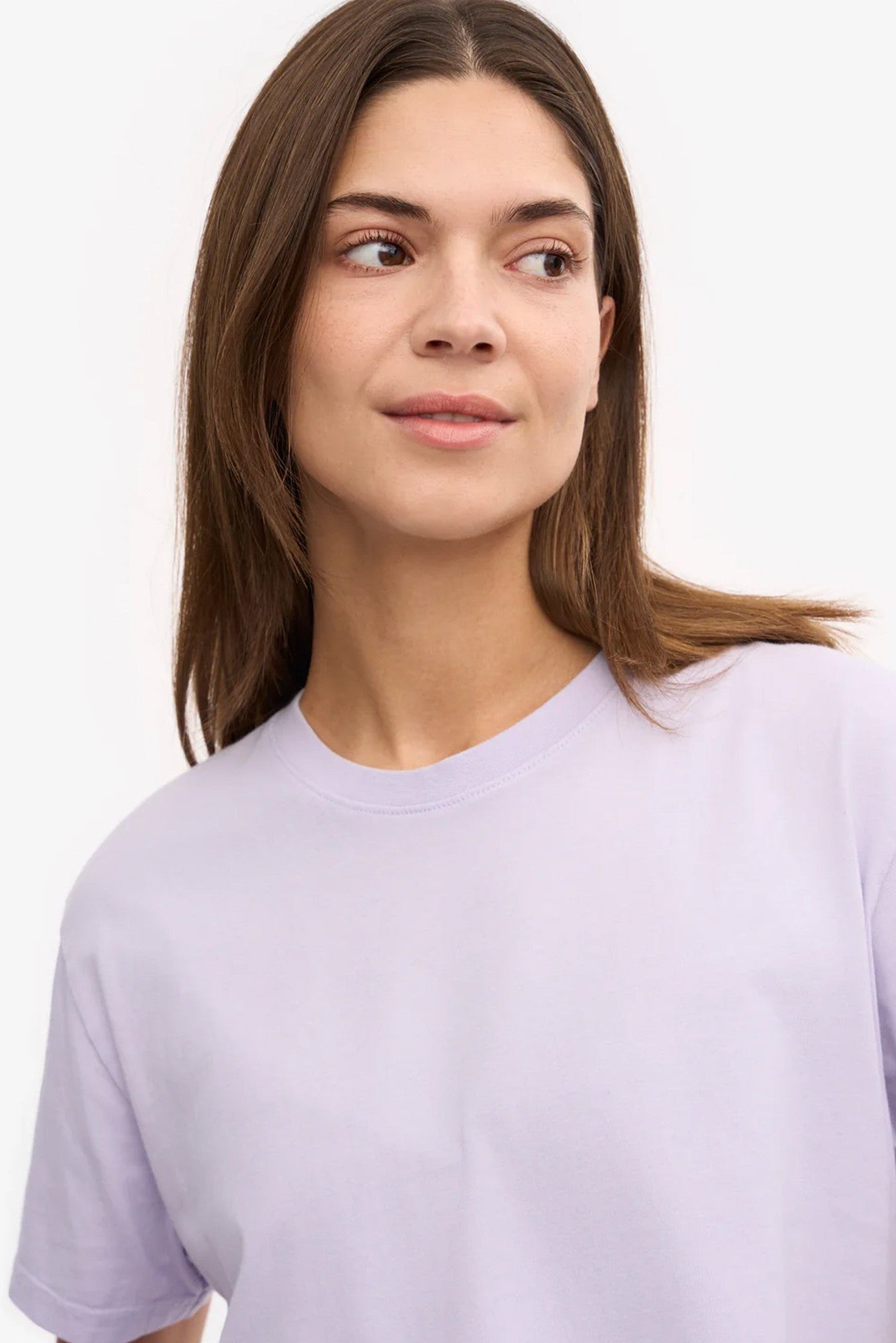 COLORFUL STANDARD - Organic Boxy Crop Tee - Soft Lavender - BACKYARD