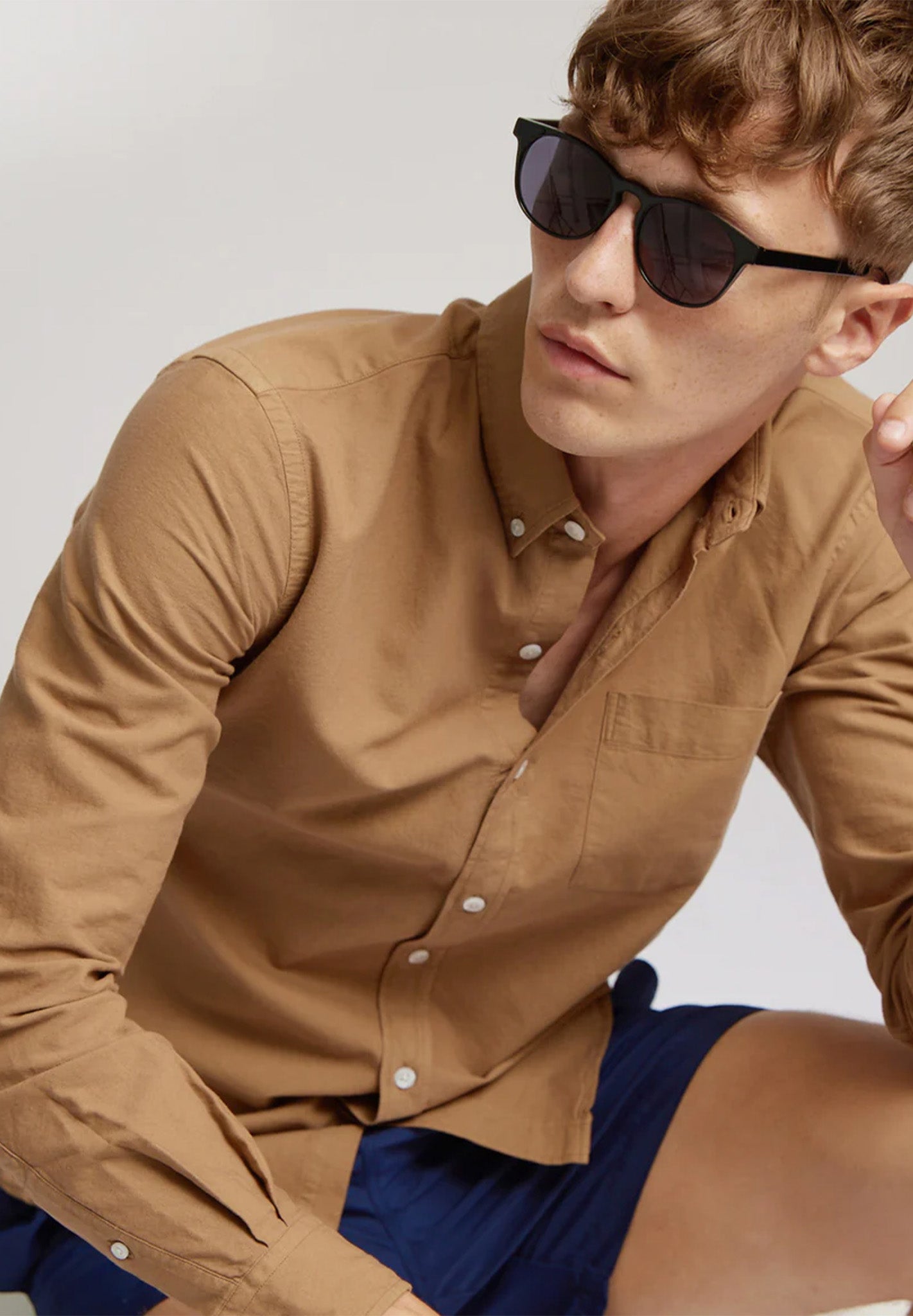 COLORFUL STANDARD - Organic Button Down Shirt - Hunter Green - BACKYARD