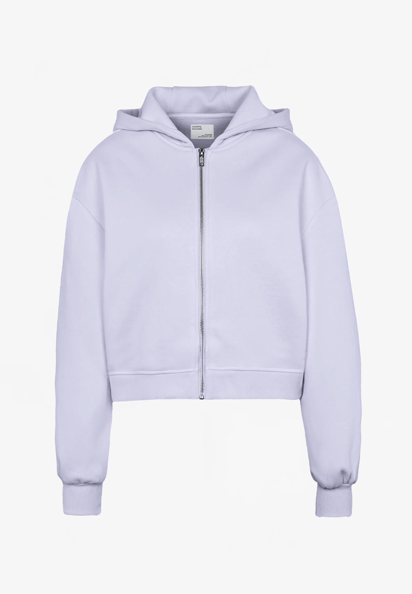 COLORFUL STANDARD - Organic Crop Zip Hood - Soft Lavender - BACKYARD