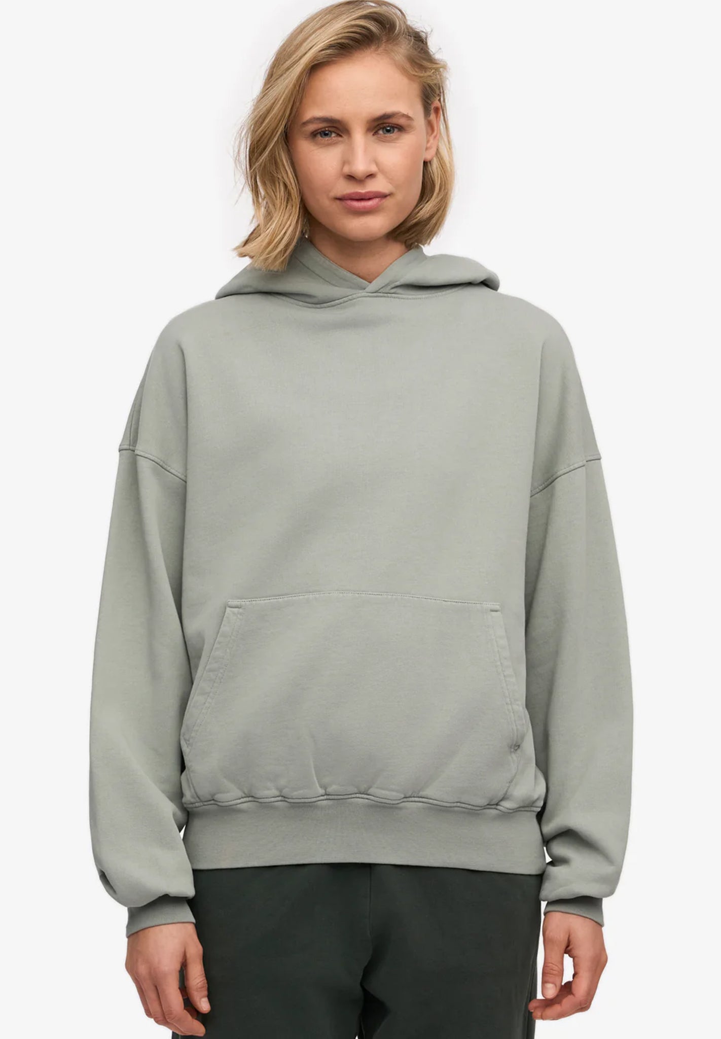 Colorful Standard Organic Oversized Hood, Steel Blue bei BACKYARD