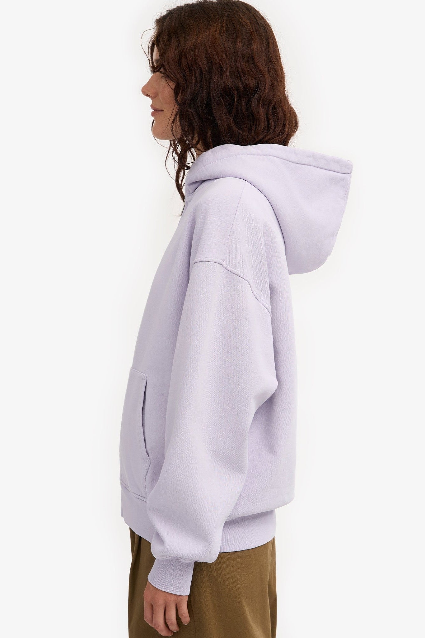 COLORFUL STANDARD - Organic Oversized Zip Hood - Soft Lavender - BACKYARD
