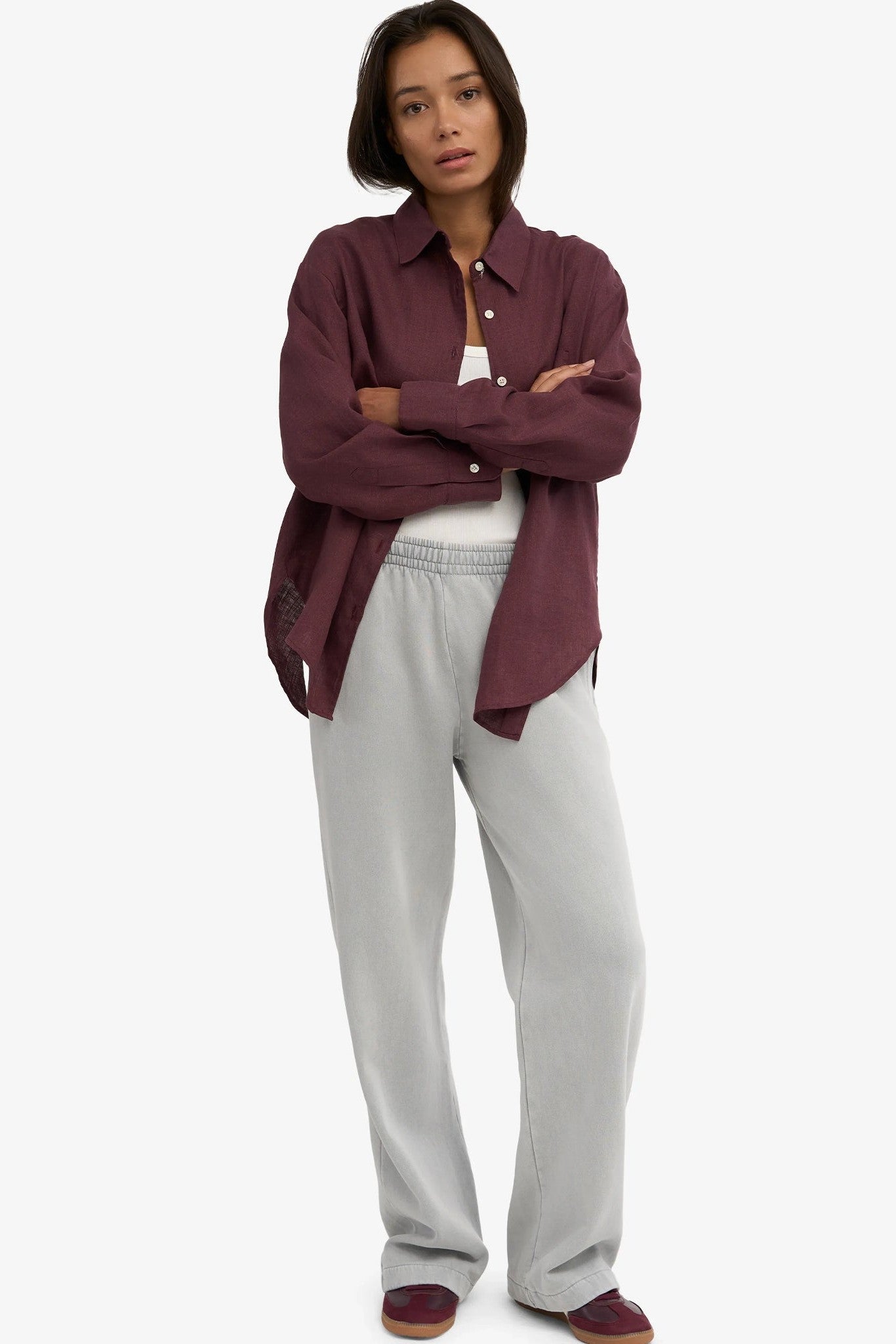 COLORFUL STANDARD - Organic Straight Leg Sweatpants - Faded Grey - BACKYARD