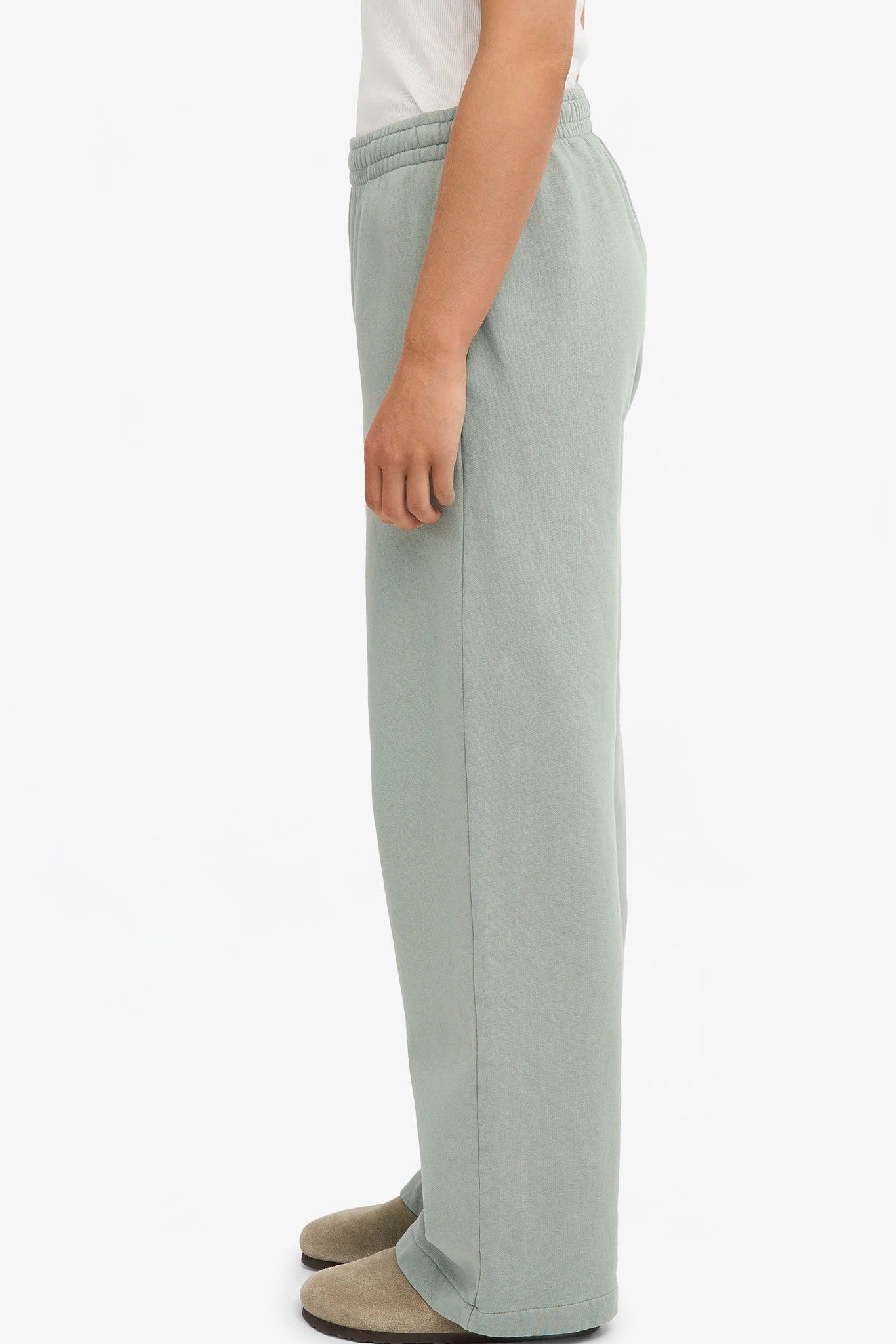 COLORFUL STANDARD - Organic Straight Leg Sweatpants - Steel Blue - BACKYARD