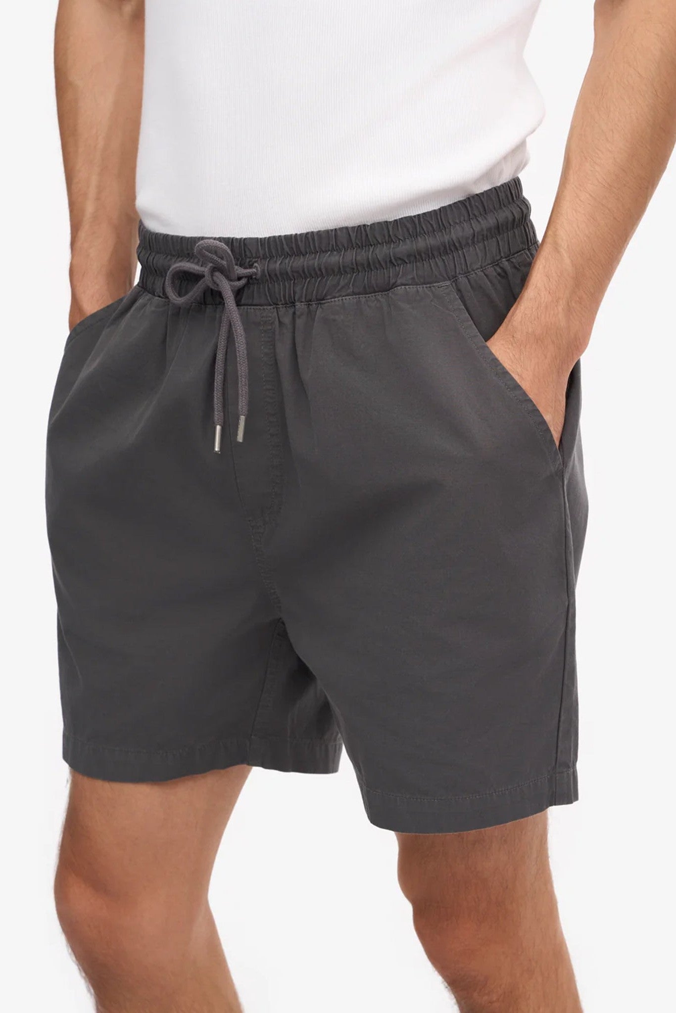 COLORFUL STANDARD - Organic Twill Shorts - Lava Grey - BACKYARD