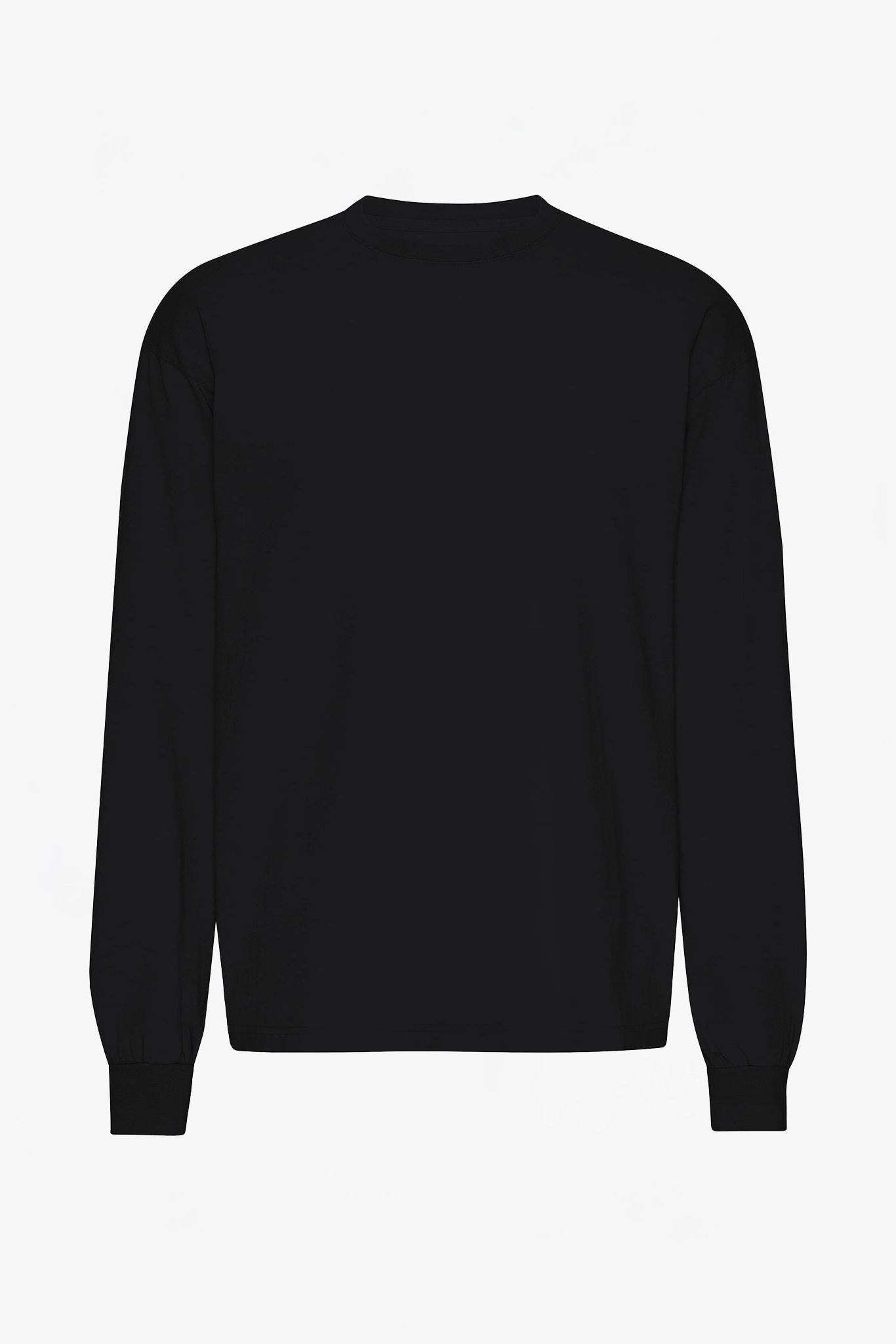 COLORFUL STANDARD - Oversized Organic L/S T-Shirt - Deep Black - BACKYARD