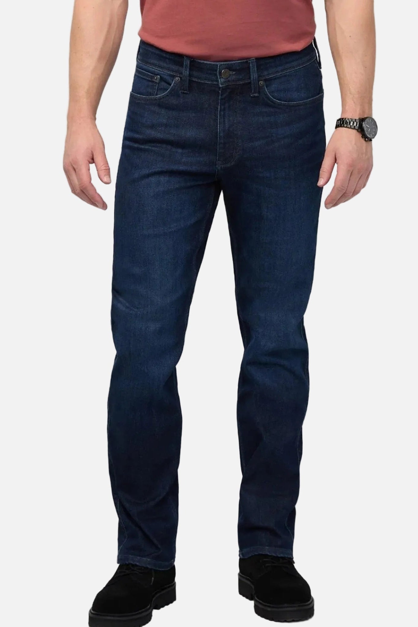 DUER - Tech Fleece Denim Straight - Dark Indigo - BACKYARD