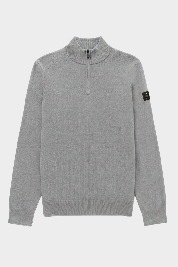 ECOALF-Larch Knit-Light Grey Melange-BACKYARD