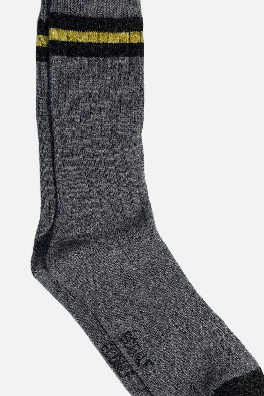 ECOALF-Mountain Socks-Medium Grey Melange-BACKYARD
