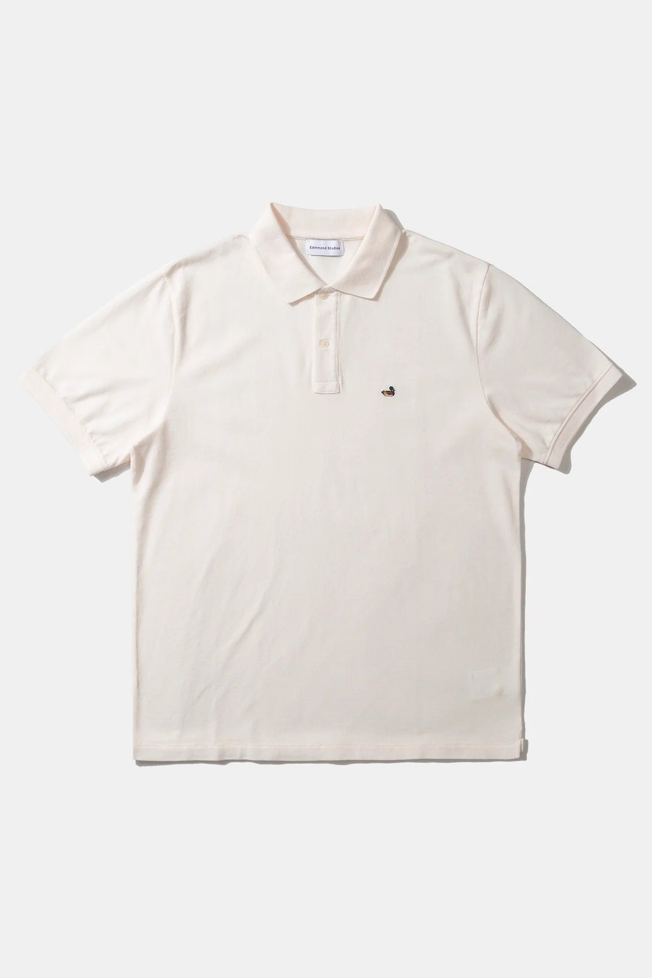 EDMMOND STUDIOS - Duck Polo - Plain Off White - BACKYARD