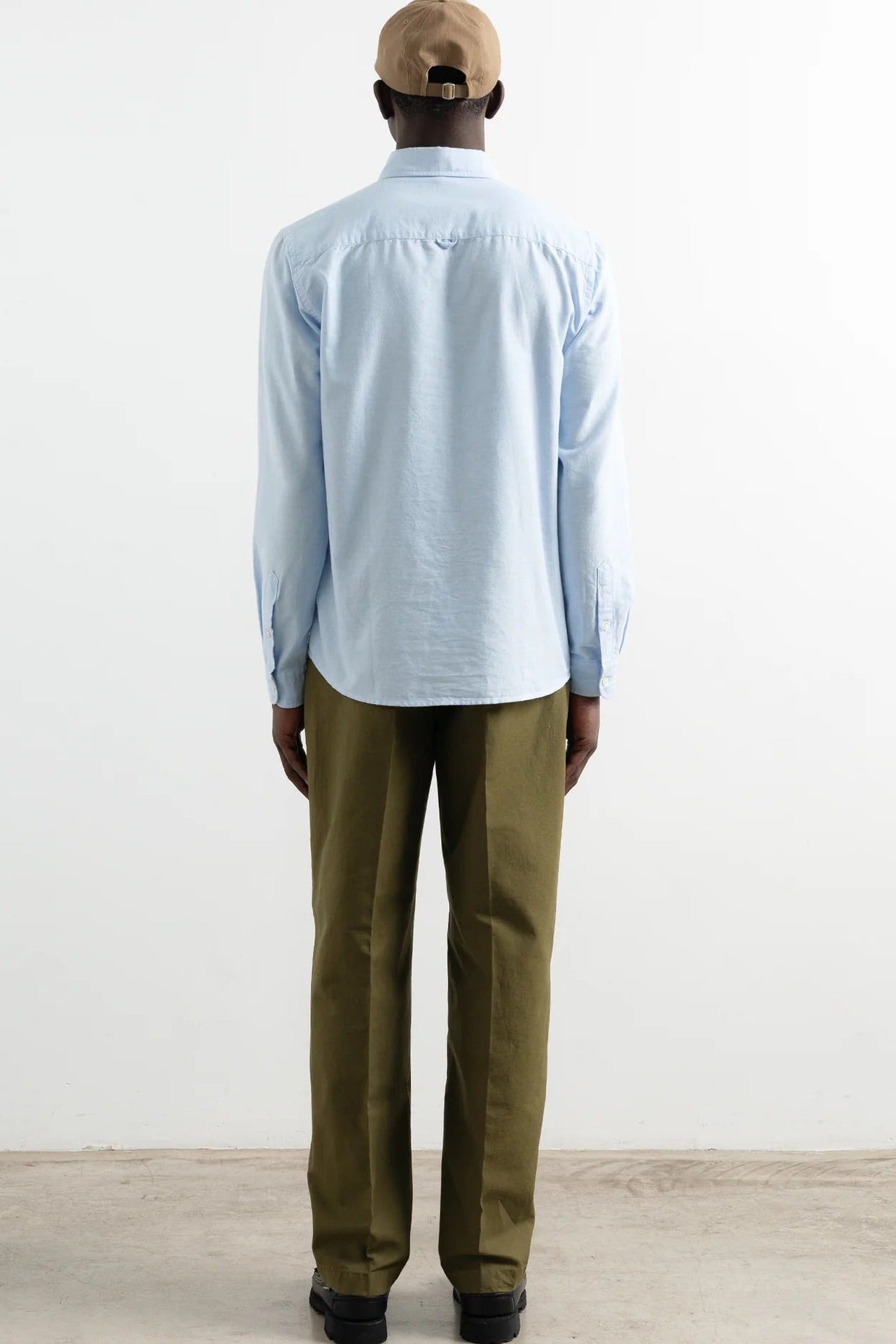 EDMMOND STUDIOS - Duck Shirt Oxford - Plain Light Blue - BACKYARD