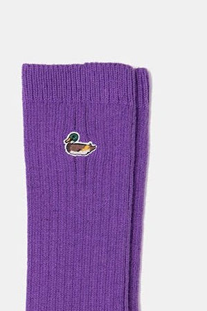 EDMMOND STUDIOS-Duck Socks-Plain Purple-BACKYARD