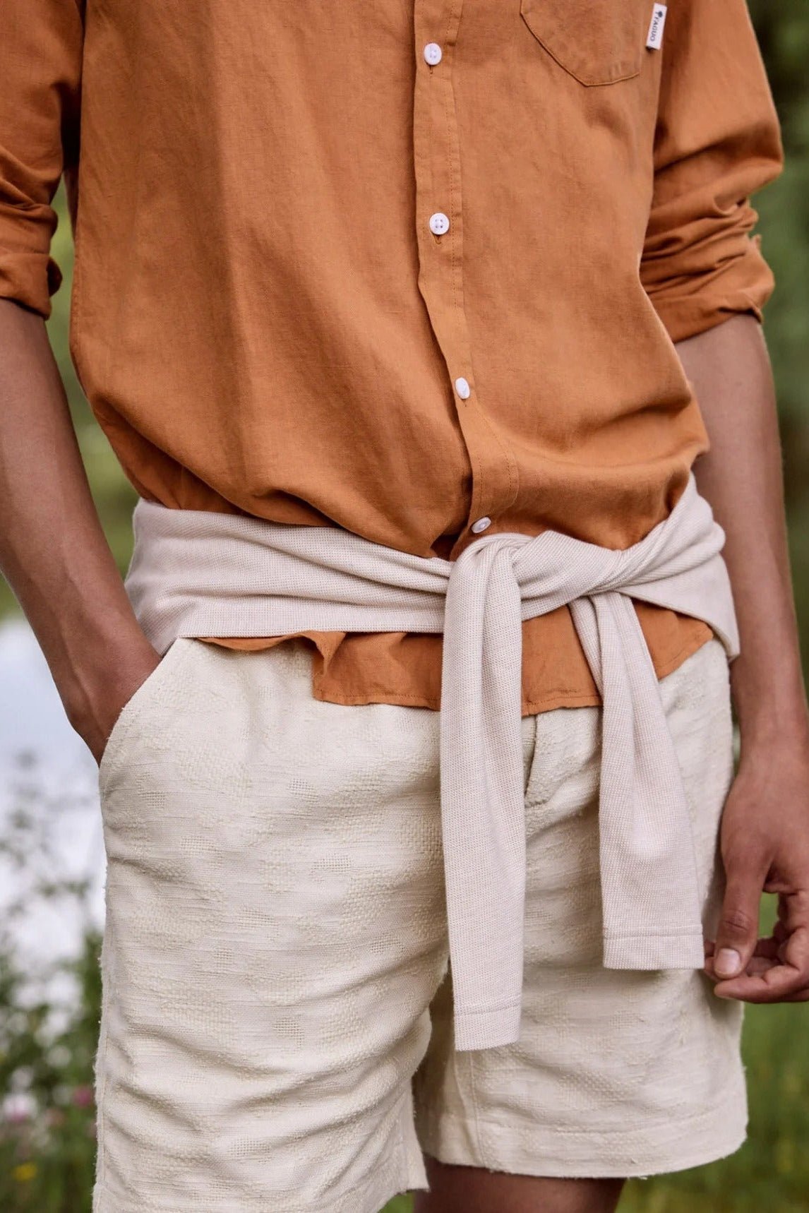 FAGUO - Chiavari Shirt Woven - Light Brick - BACKYARD