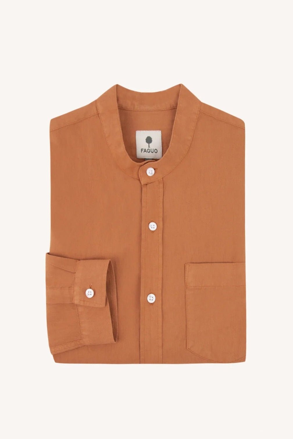 FAGUO - Chiavari Shirt Woven - Light Brick - BACKYARD