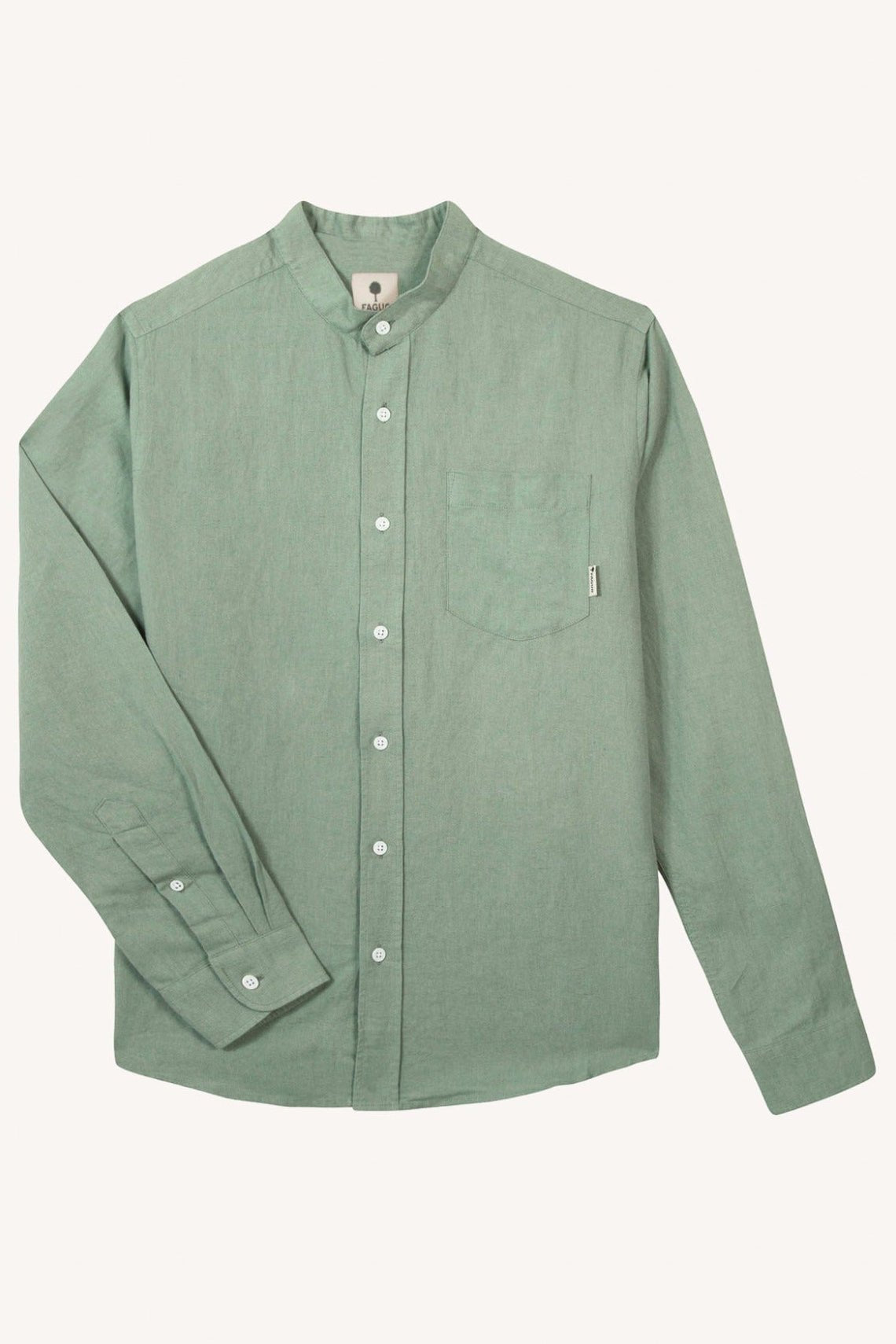 FAGUO - Chiavari Shirt Woven - Light Green - BACKYARD