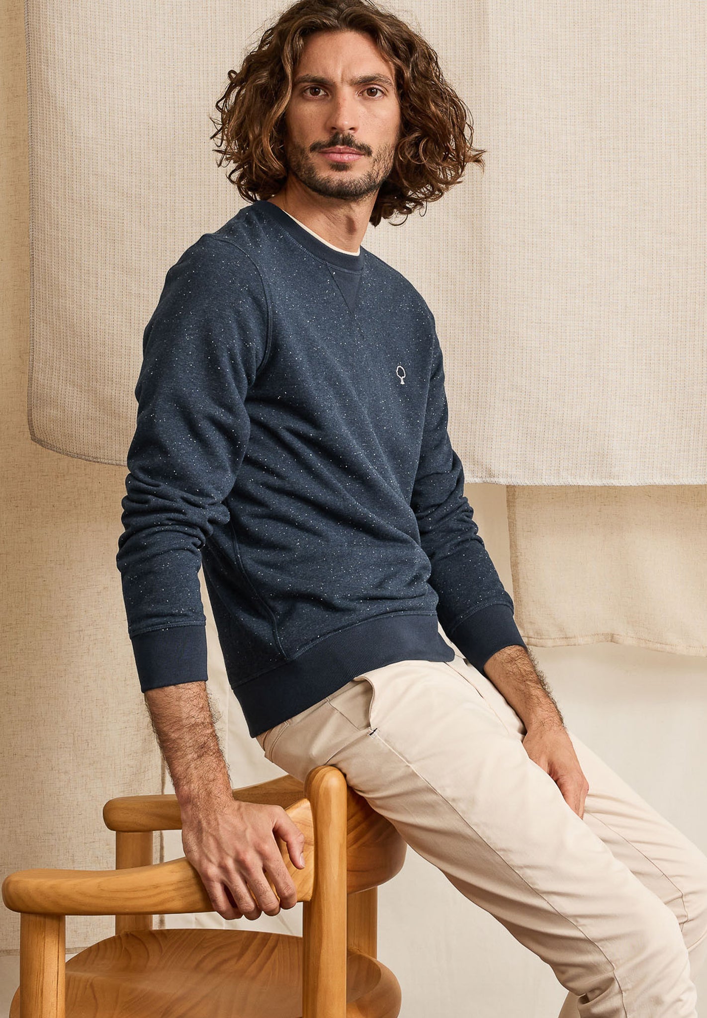 FAGUO - Donon Sweat Cotton - Navy - BACKYARD