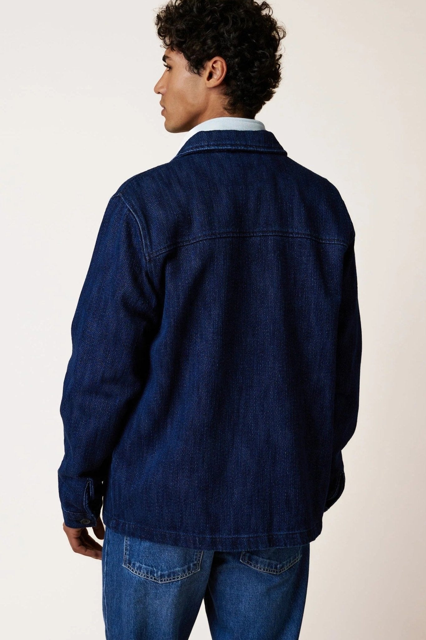 FAGUO-Lorge Outerwear Woven-Blue Foncé-BACKYARD