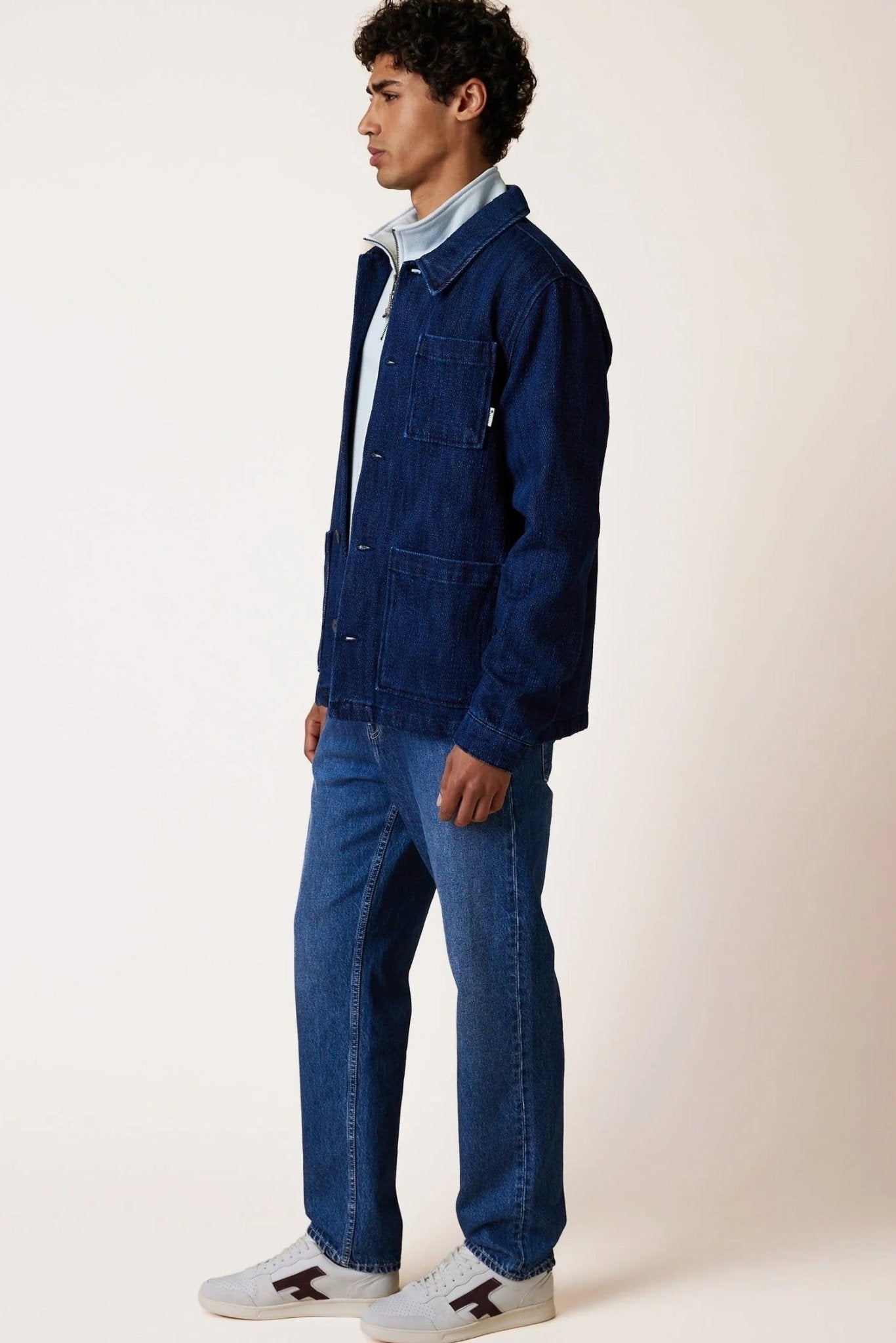FAGUO-Lorge Outerwear Woven-Blue Foncé-BACKYARD