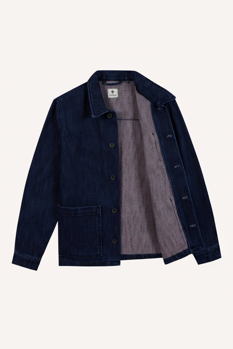 FAGUO-Lorge Outerwear Woven-Blue Foncé-BACKYARD