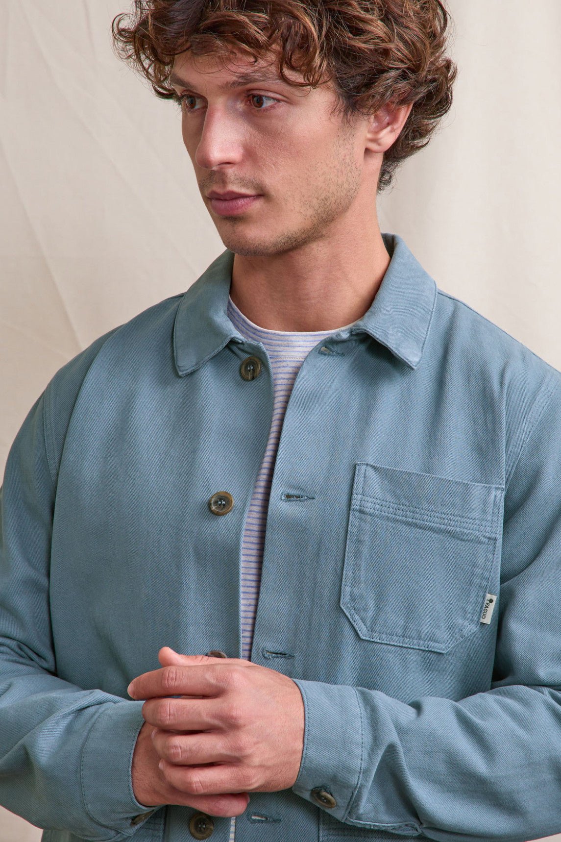FAGUO - Lorge Outerwear Woven - Blue - BACKYARD