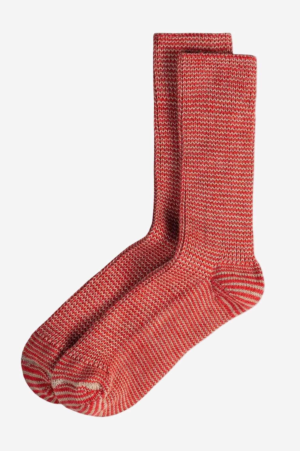 FERDINAND-Boho Socks-Stripes Red White-BACKYARD