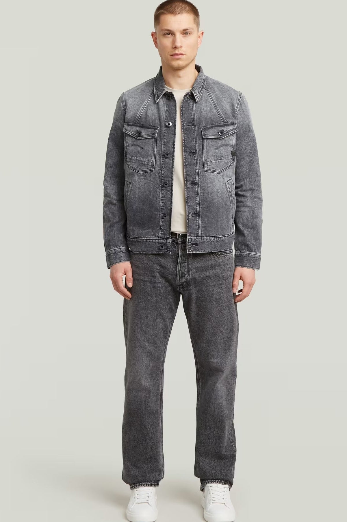 G - STAR - Dakota Regular Straight - Faded Eolith Grey - BACKYARD