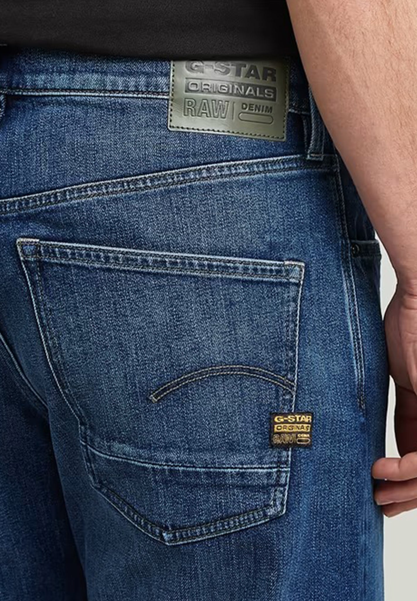 G - STAR - Dakota Regular Straight - Worn In Waterspouts - BACKYARD