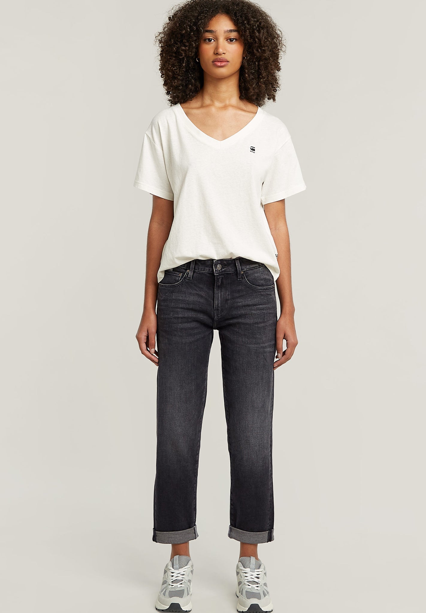 G - STAR - Kate Boyfriend Wmn - Vintage Basalt - BACKYARD