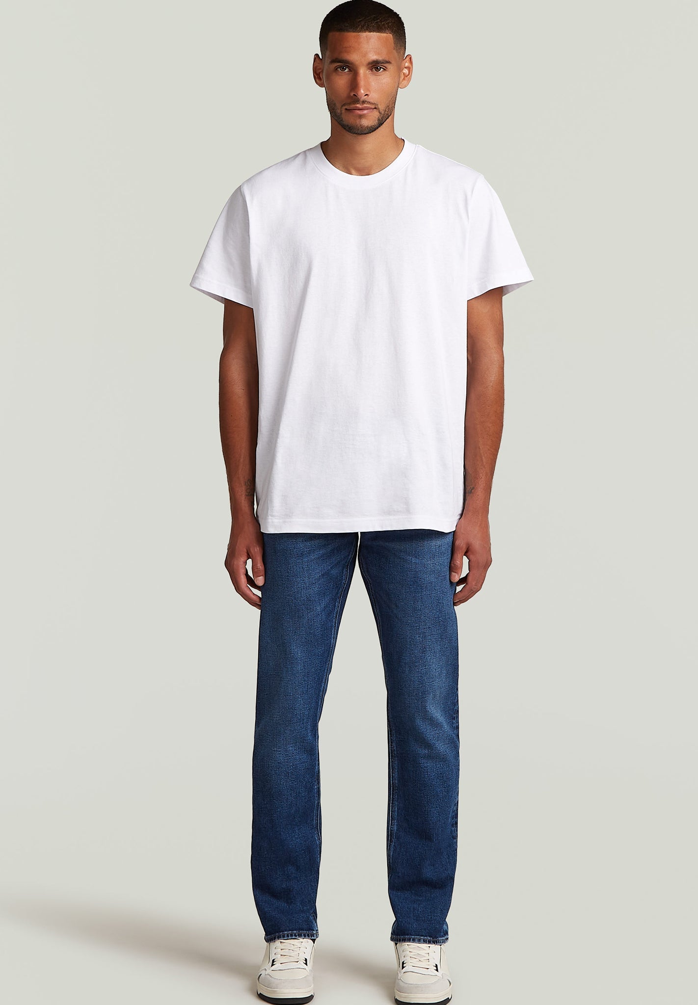 G - STAR - Mosa Straight - Faded Atlantic Ocean - BACKYARD