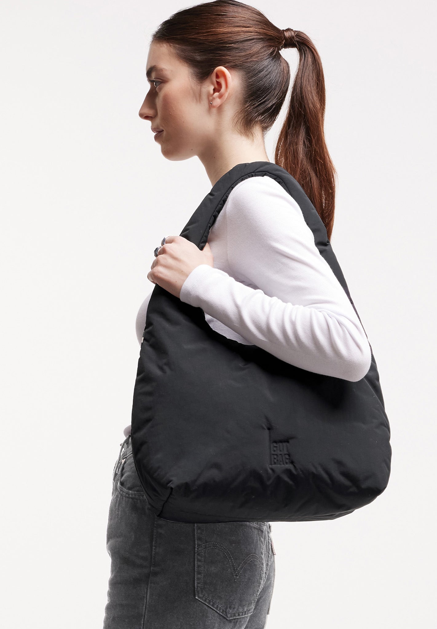GOT BAG - Cloud Shoulder Bag - Black Monochrome - BACKYARD
