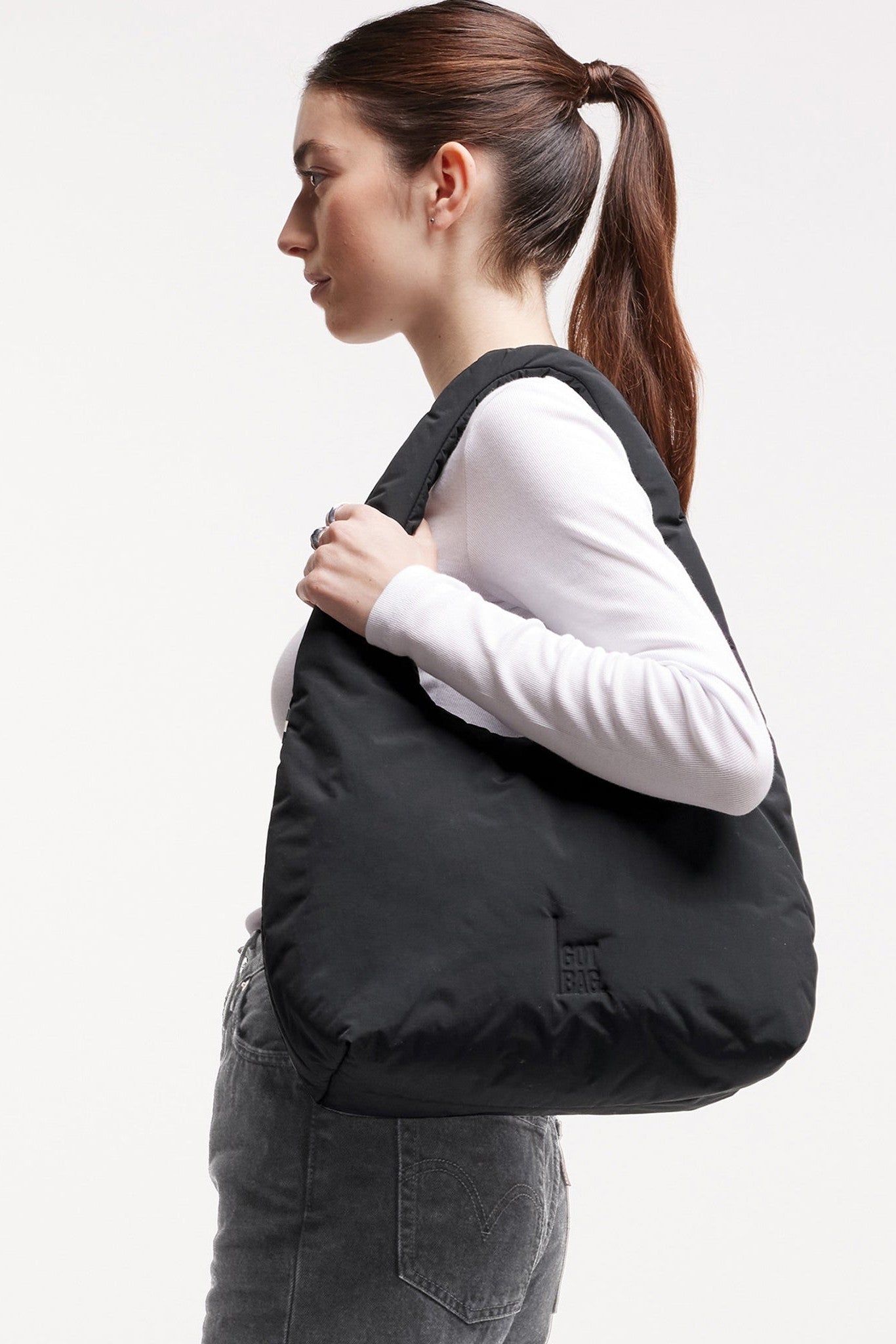 GOT BAG - Cloud Shoulder Bag - Black Monochrome - BACKYARD
