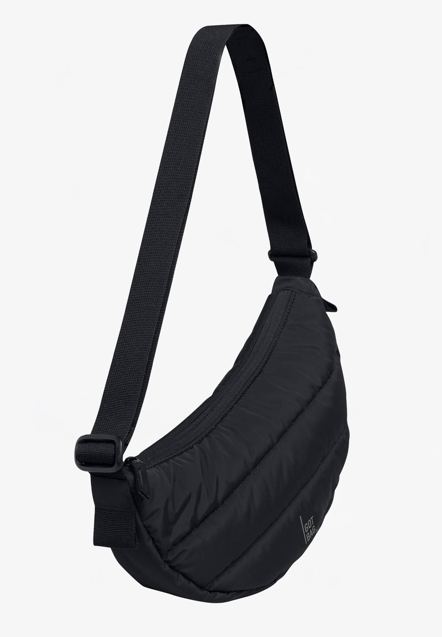 GOT BAG - Puffer Moon Bag Small - Black Monochrome - BACKYARD