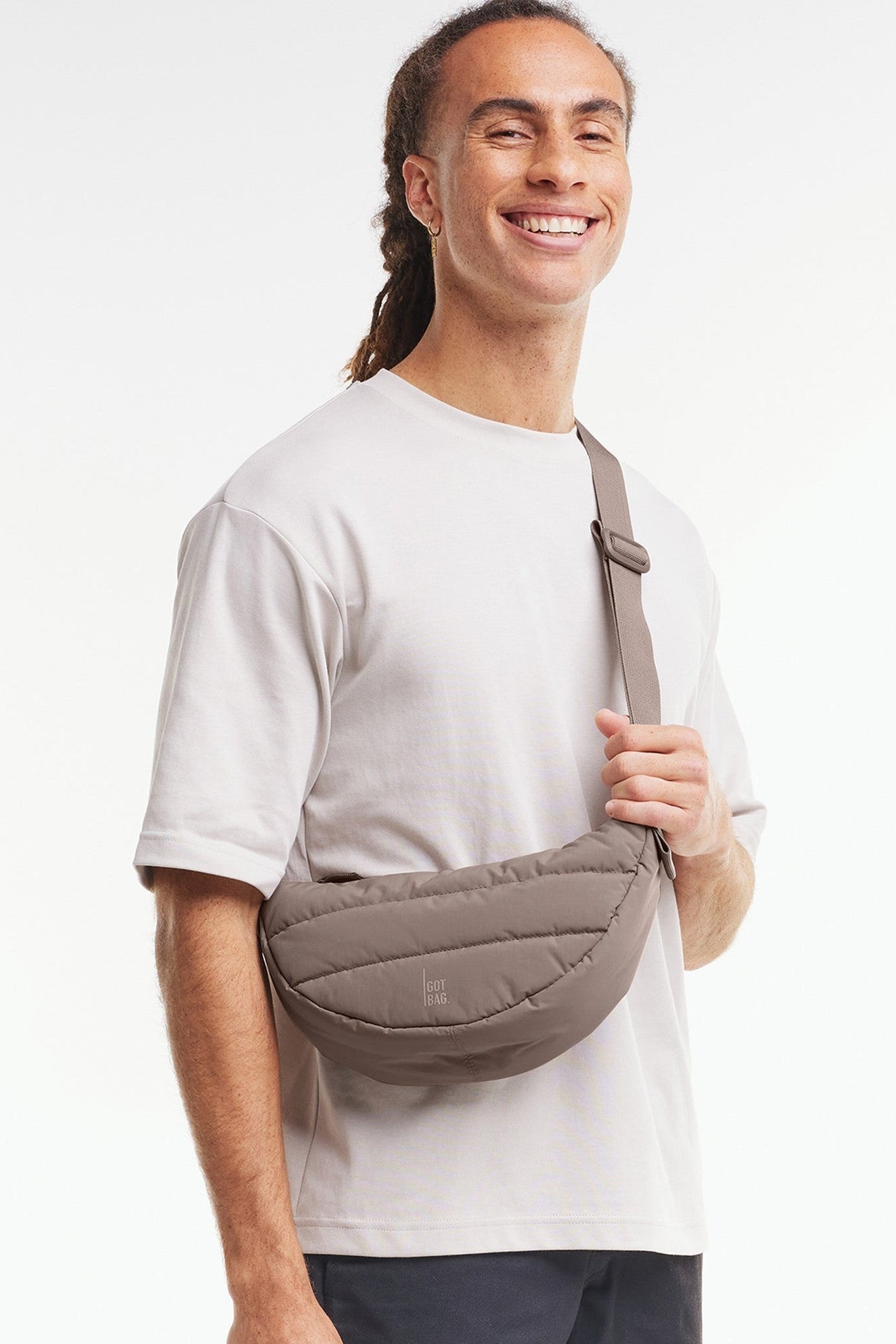 GOT BAG - Puffer Moon Bag Small - Oyster Monochrome - BACKYARD