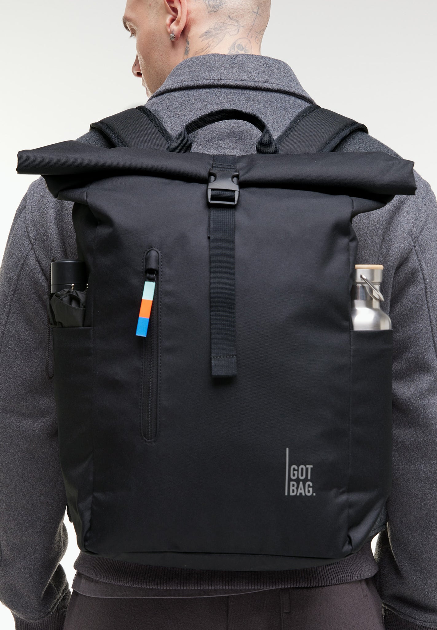 GOT BAG - Rolltop Easy - Black - BACKYARD