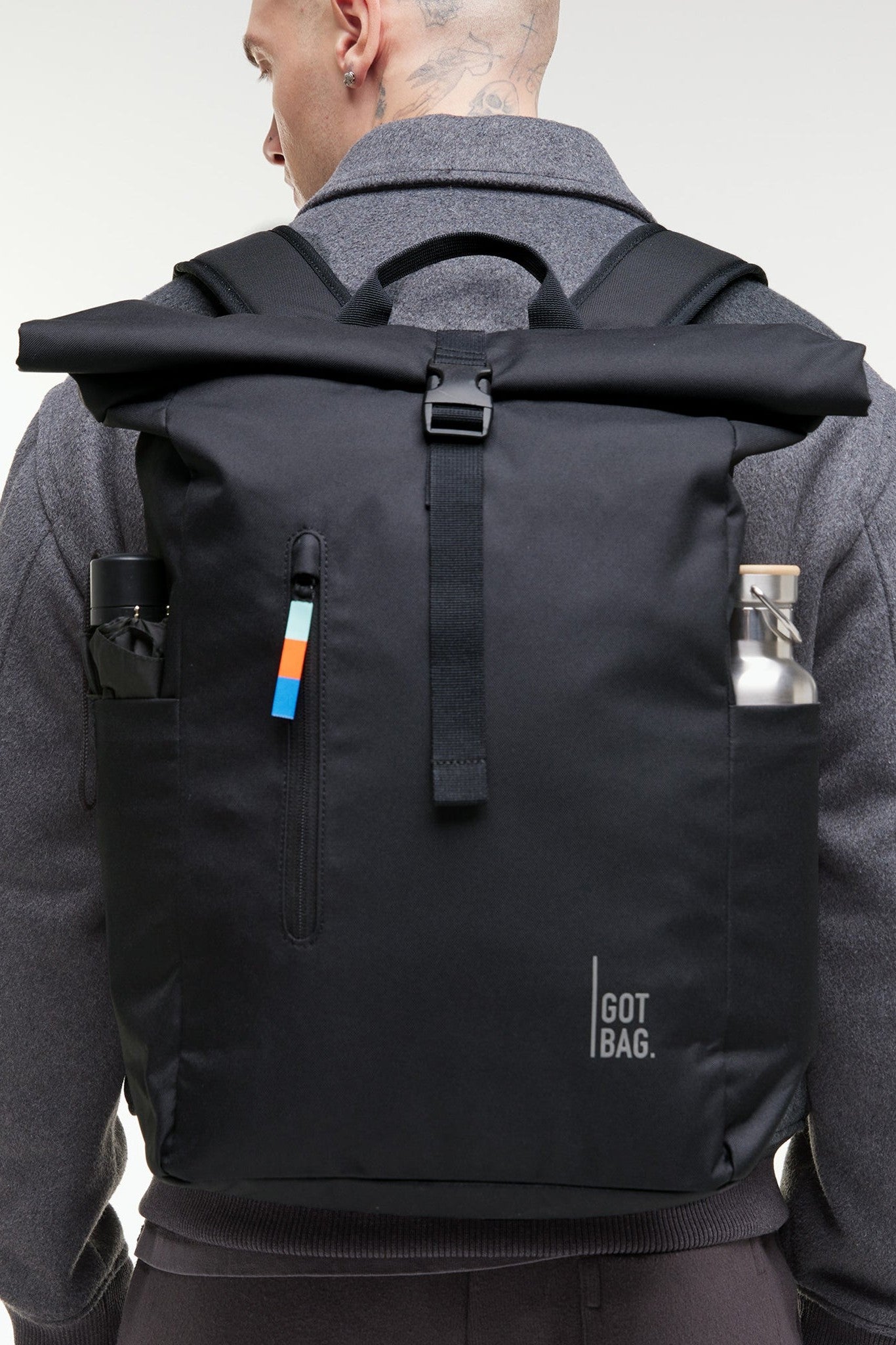 GOT BAG - Rolltop Easy - Black - BACKYARD