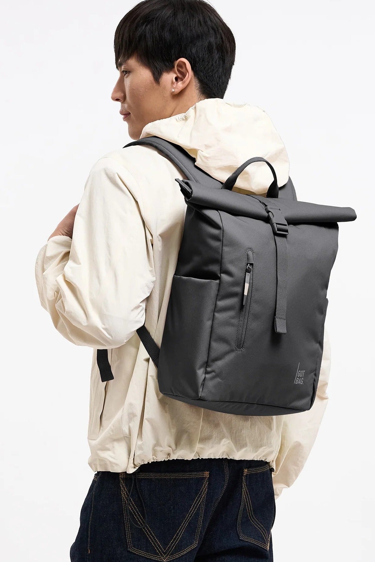 GOT BAG-Rolltop Easy Small Monochrome-Shark-BACKYARD