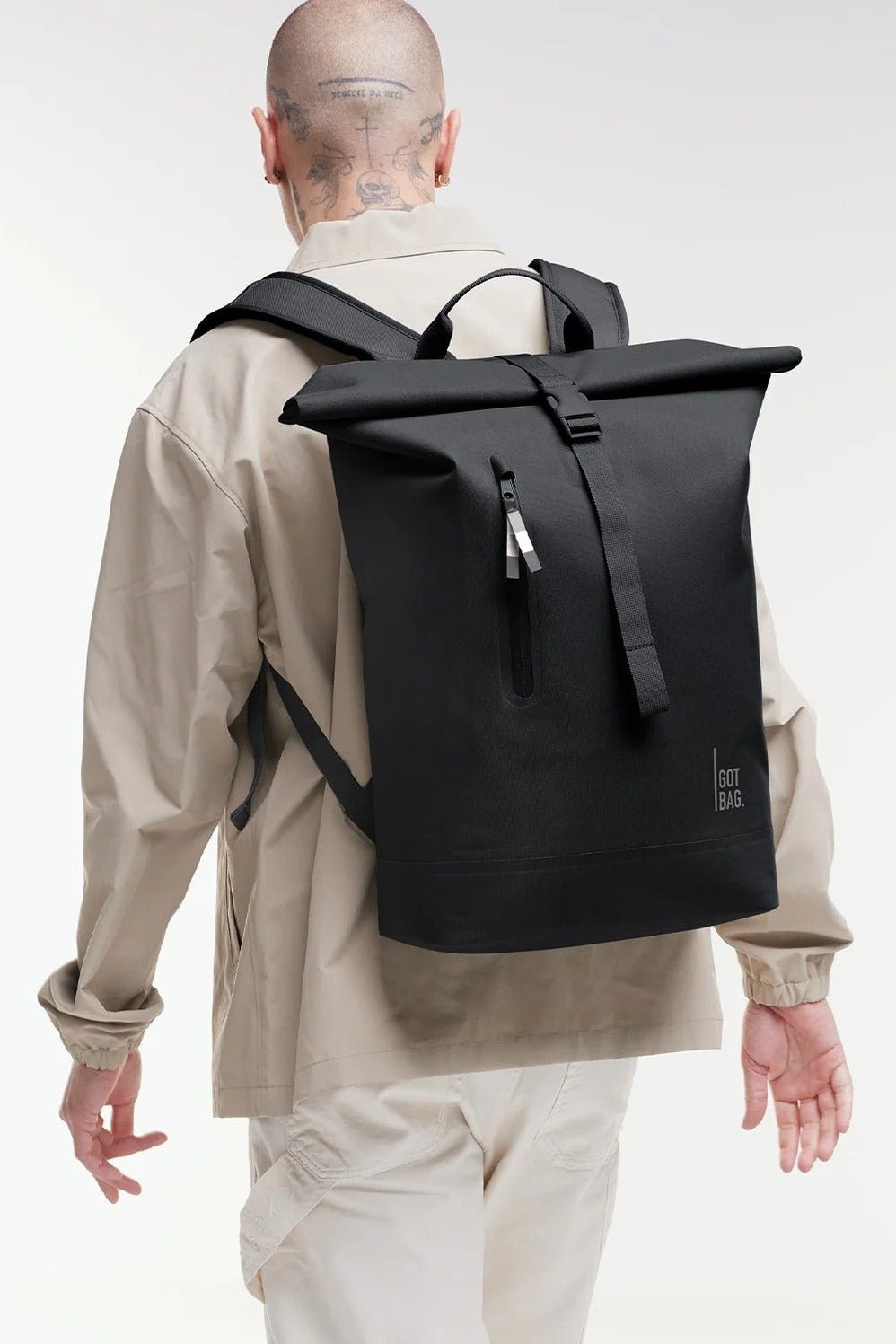 GOT BAG - Rolltop Lite 2.0 Monochrome - Black - BACKYARD
