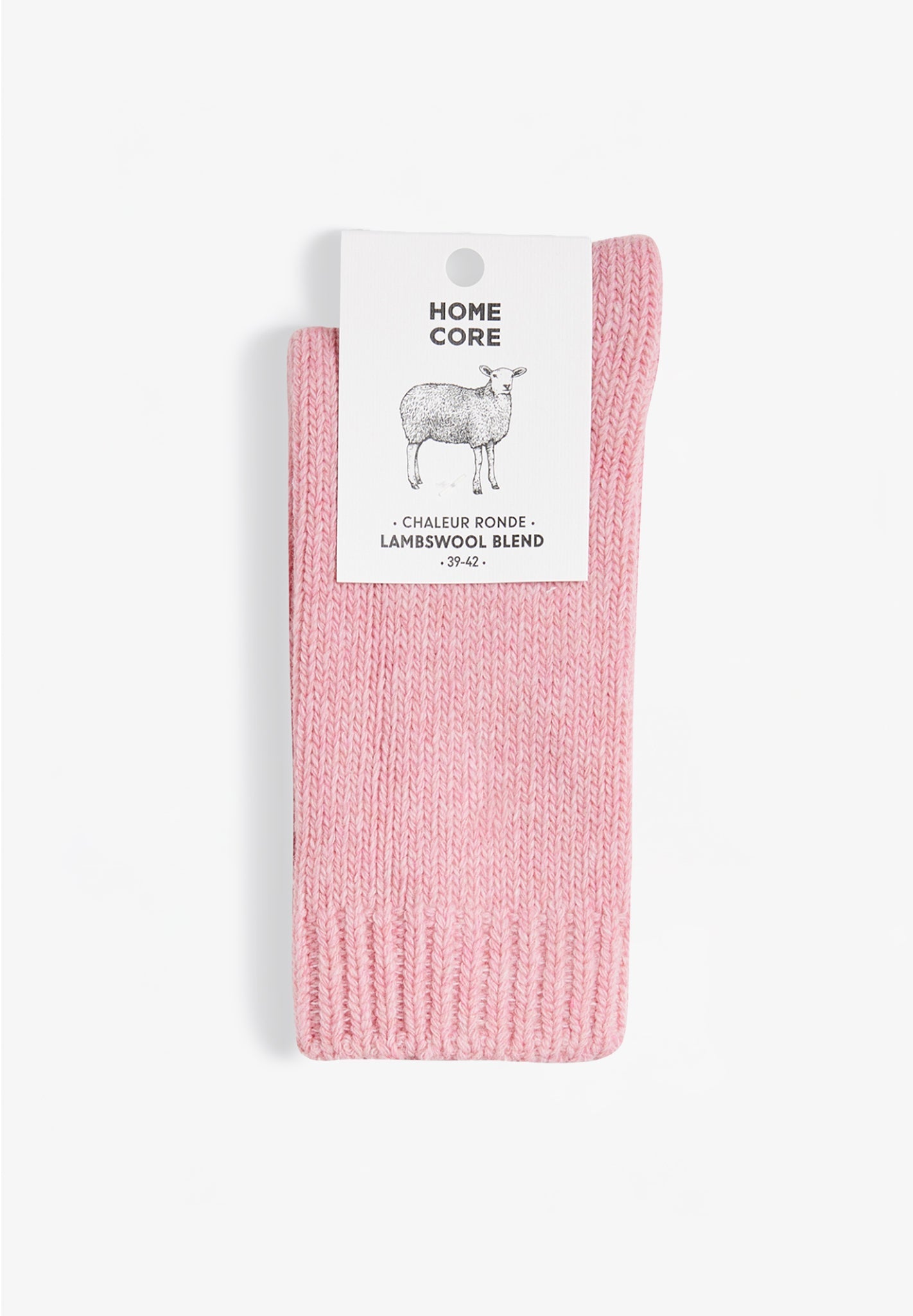 HOMECORE - Wool Socks Rustic - Dusty Pink - BACKYARD