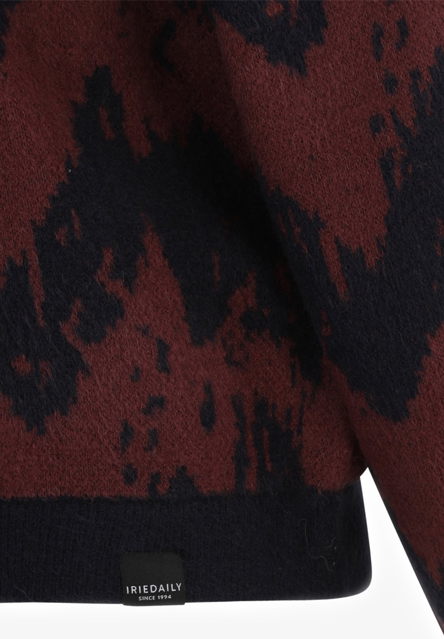 IRIEDAILY - Boxy Fluff Knit - Navy Red - BACKYARD