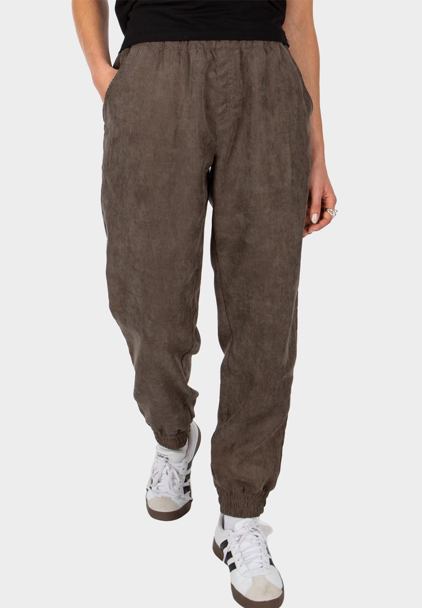 IRIEDAILY - Civic Cord Pant - Charcoal - BACKYARD