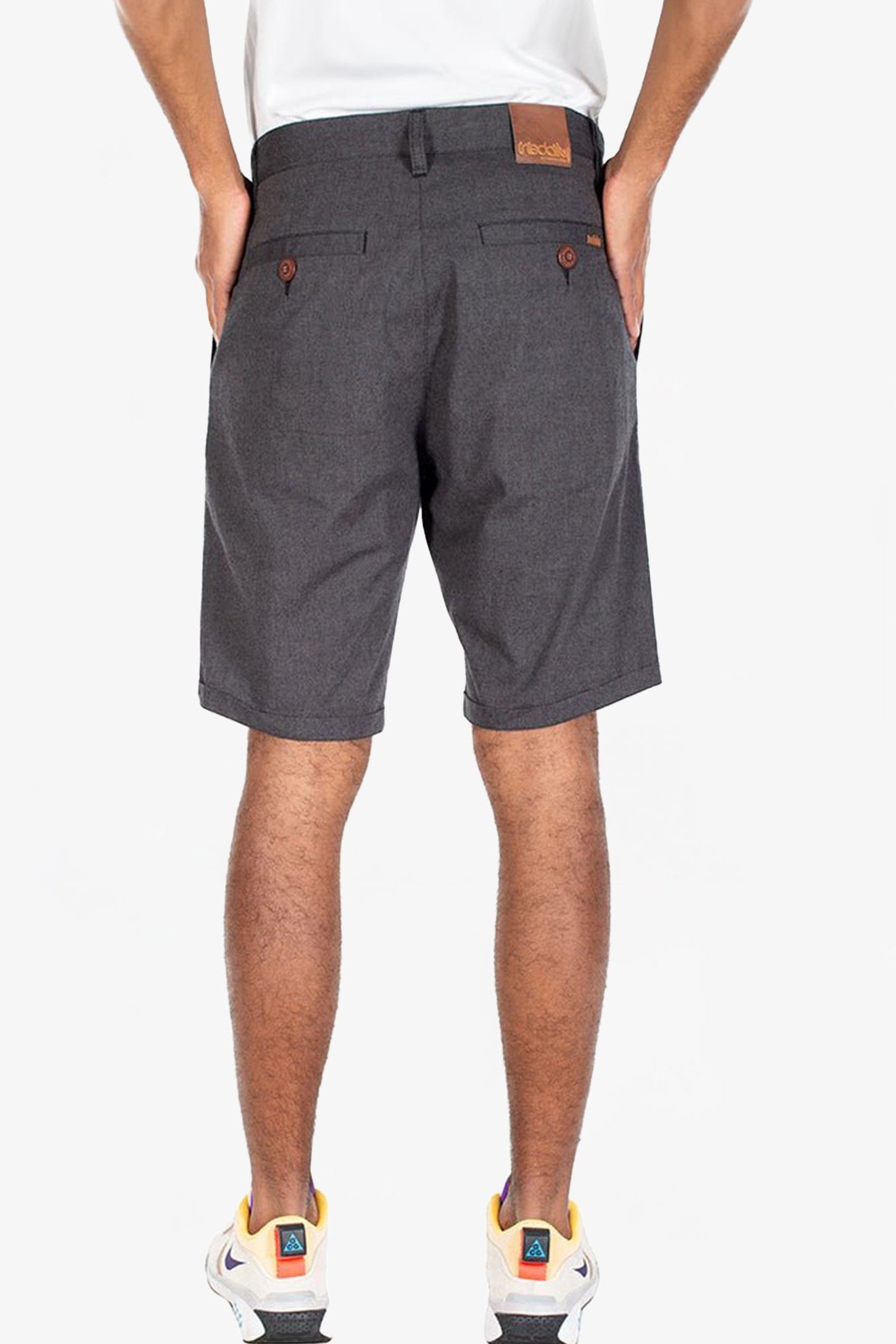 IRIEDAILY - Golfer Chambray Short - Anthra Melange - BACKYARD
