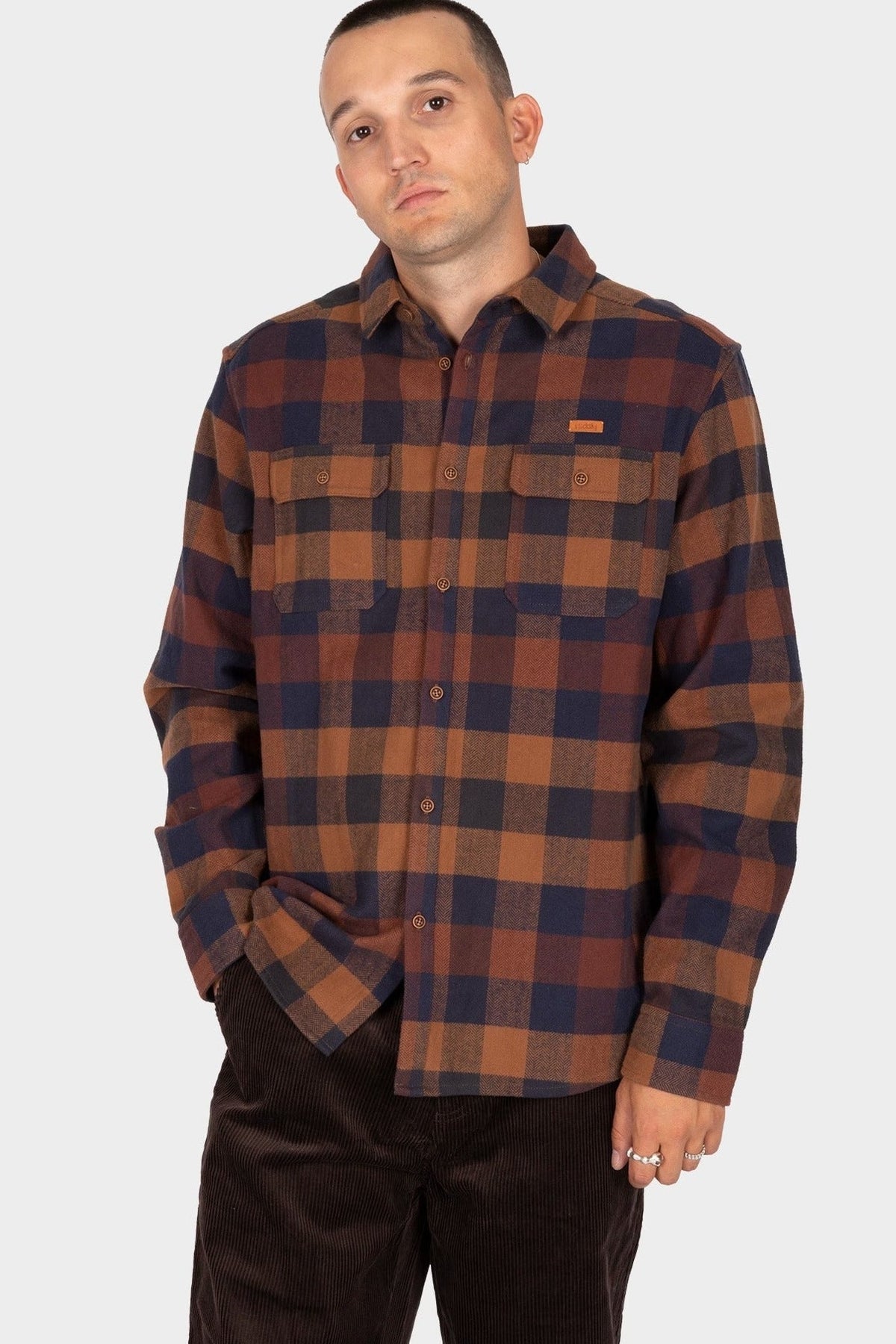 IRIEDAILY-Lumber Fella Shirt-Navy-BACKYARD