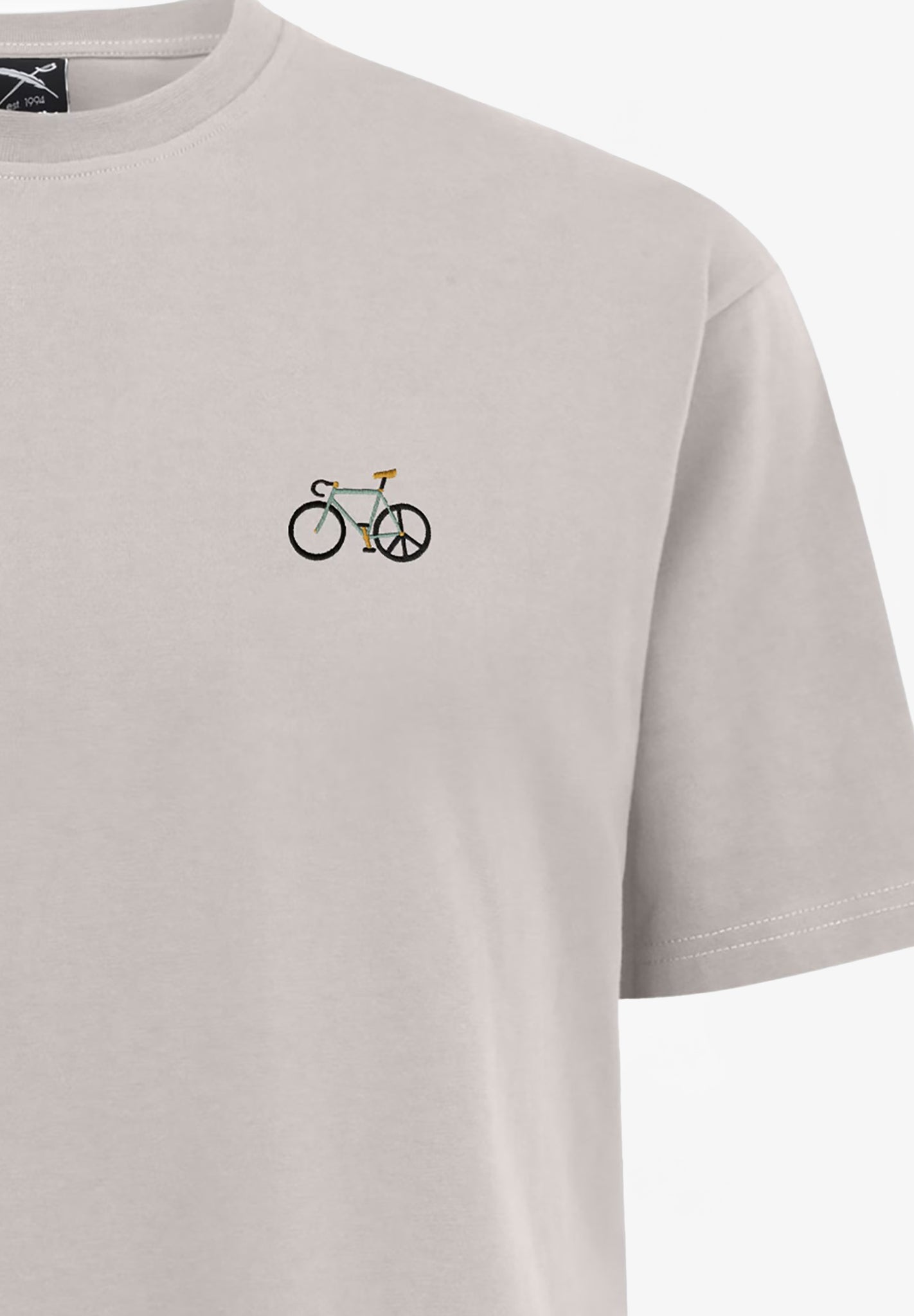 IRIEDAILY - Peaceride Emb Tee - Cloud Grey - BACKYARD
