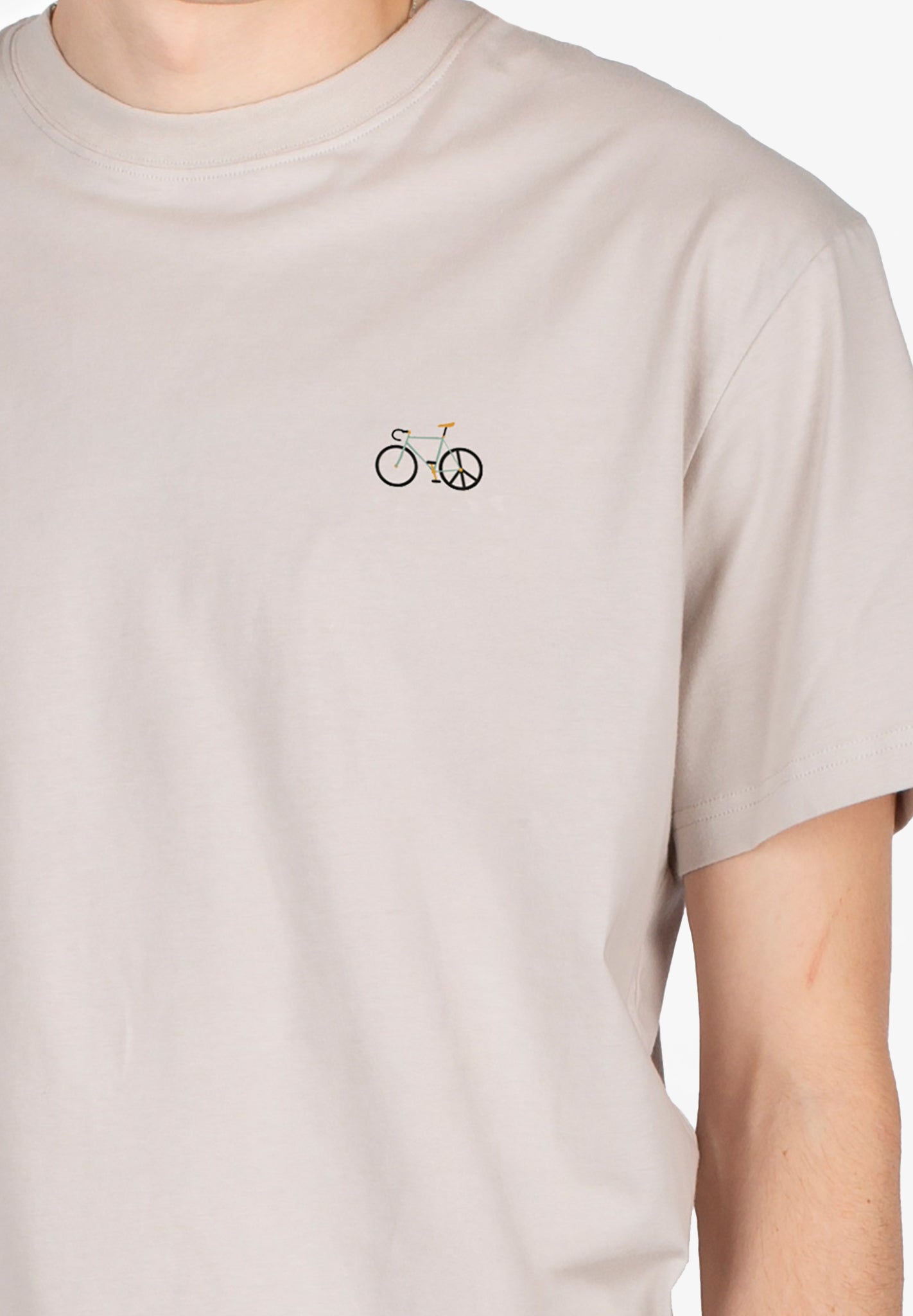 IRIEDAILY - Peaceride Emb Tee - Cloud Grey - BACKYARD