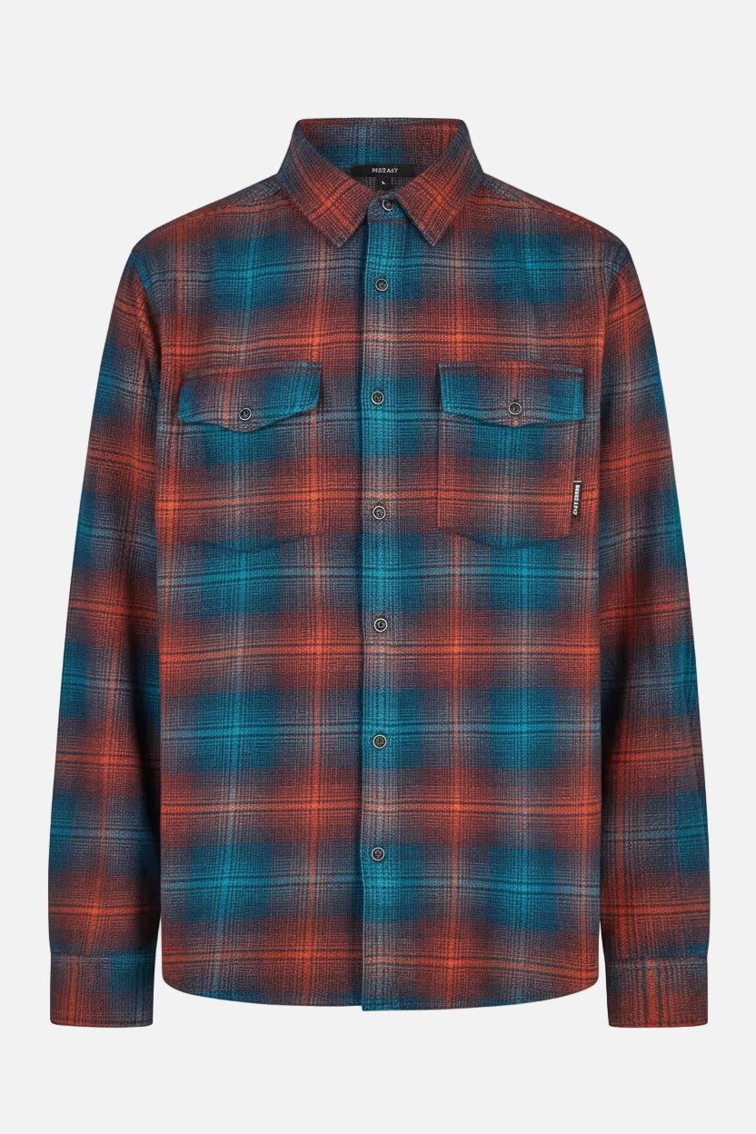 IRIEDAILY-Rosomako Flannel Shirt-Navy-BACKYARD