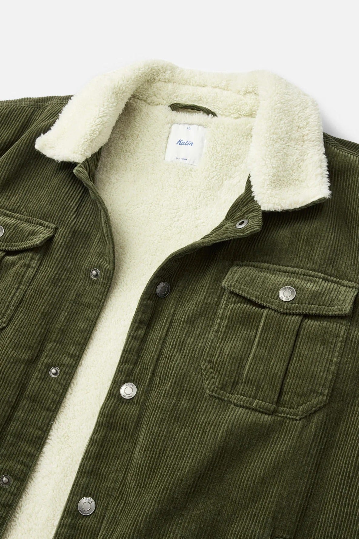 KATIN-Harris Corduroy Jacket-Dark Olive-BACKYARD