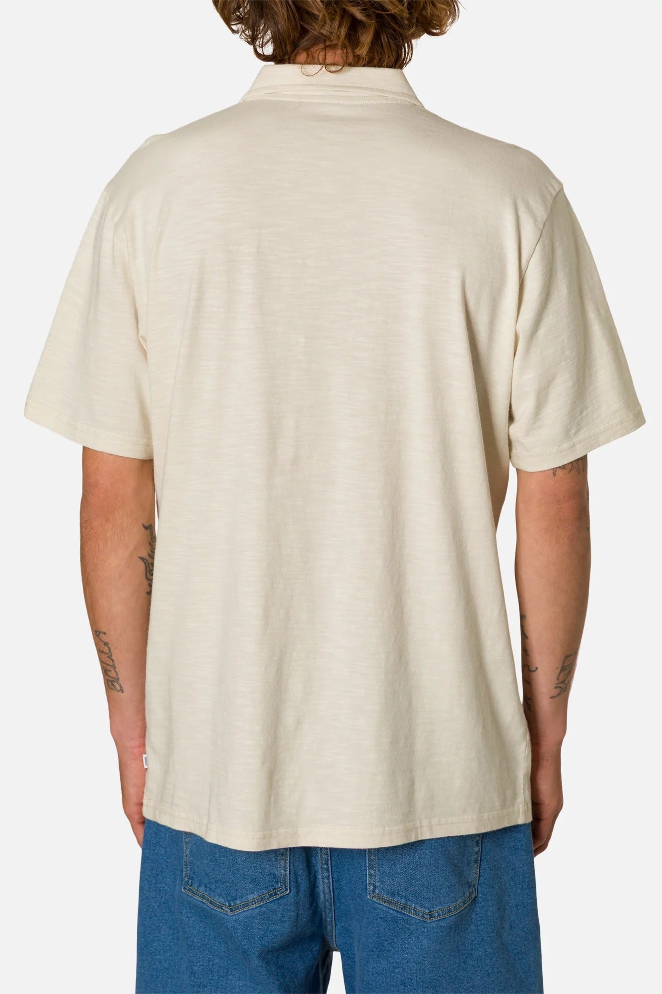 KATIN - Slub Polo - Vintage White - BACKYARD