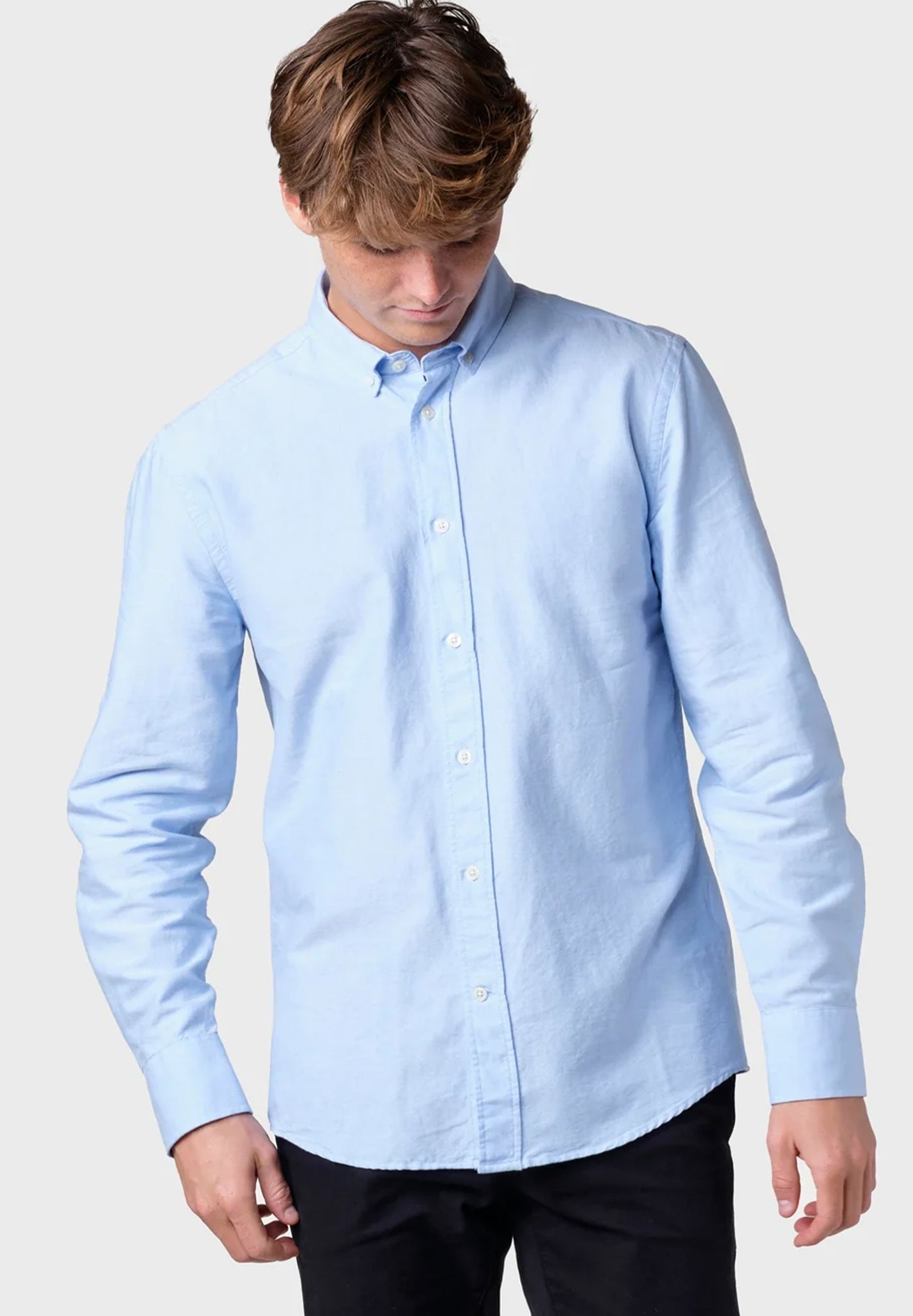 KLITMOLLER COLLECTIVE - Basic Shirt - Blue Melange - BACKYARD