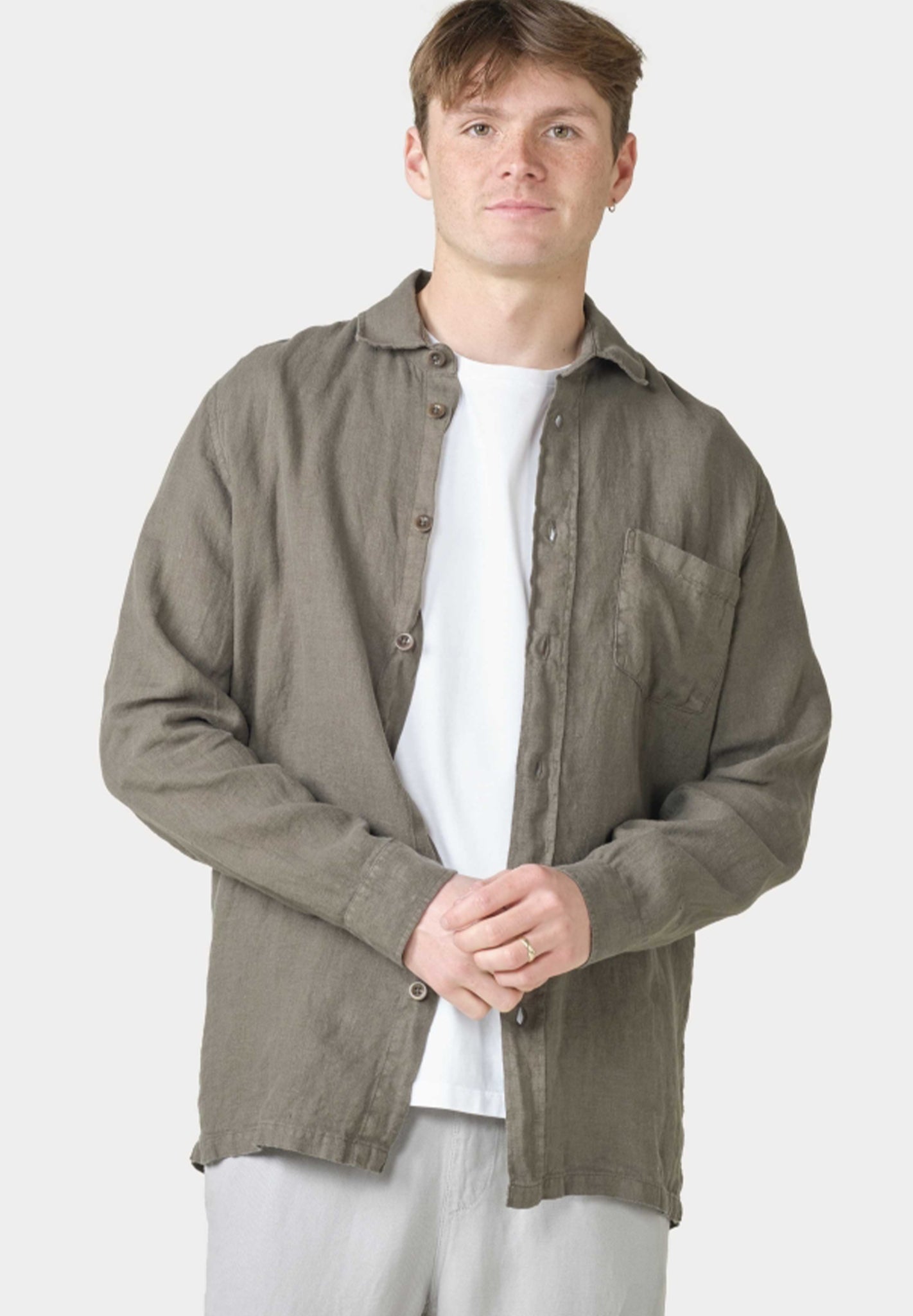 KLITMOLLER COLLECTIVE - Birger Shirt - Taupe - BACKYARD